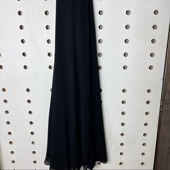 Lulu’s Black Backless Maxi Prom Ball Gown Dress - Picture 3 of 6